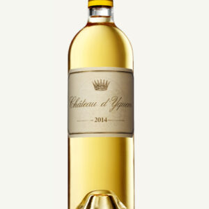 Mise en situation d’un bouteille de Château d’Yquem.