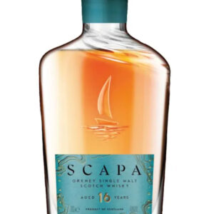 Représentation d’une bouteille de whisky Scapa 16 ans.