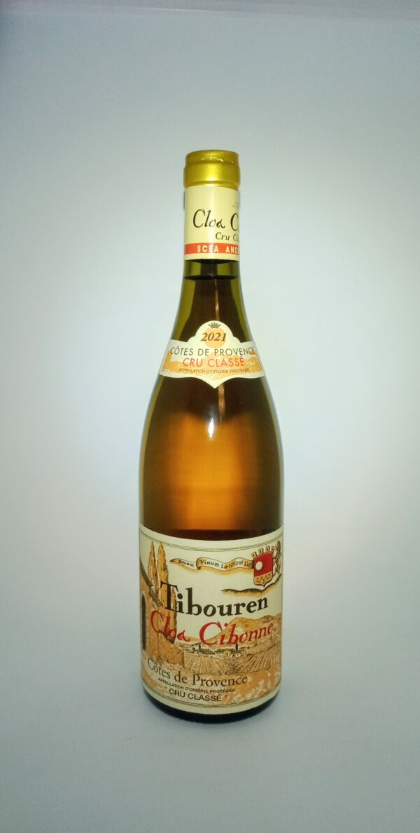 Photo d’une bouteille de Clos Cibonne Tradition rosé.