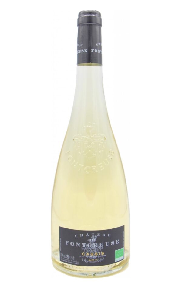 Représentation d'une bouteille de Château de Fontcreuse blanc.