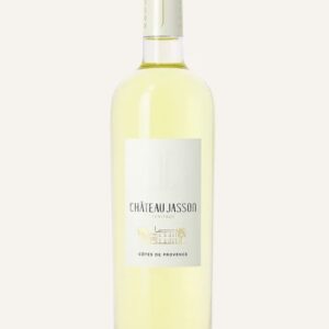 Représentation d’une bouteille de vin blanc du Château Jasson.
