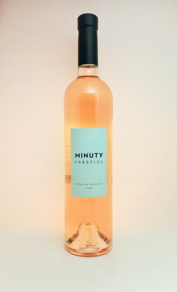 Représentation d'une bouteille de vin Minuty Prestige Rosé