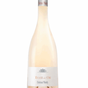 Représentation d’une bouteille de vin du Château Minuty Rose et Or.