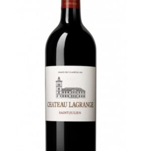 Image représentant une bouteille de vin rouge du Château Lagrange.