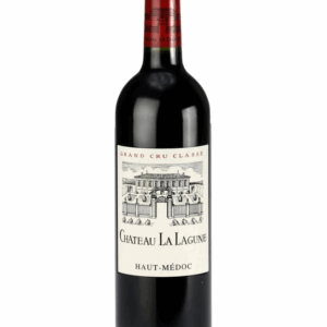 Représentation photographique d’une bouteille de vin rouge du Château La Lagune.