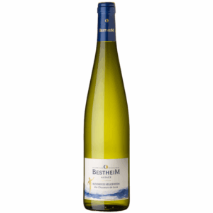 Image représentant une bouteille de vin blanc d’Alsace d’appellation Klevener de Heiligenstein.