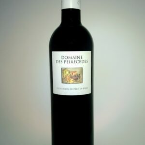 Image représentant un bouteille de vin Peircèdes Fil d'Ariane rouge.