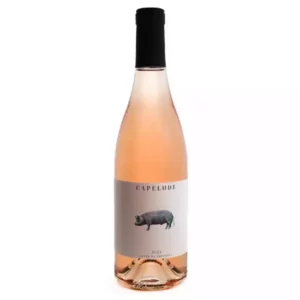 Représentation photographique d’une bouteille de Capelude Rosé.