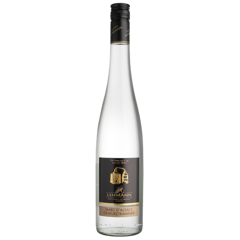 Image représentant une bouteille de Marc de Gewurztraminer de la distillerie Lehmann.
