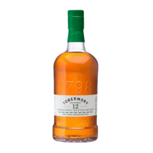 Image représentant une bouteille whisky écossais Tobermory 12 ans.