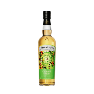 Image représentant une bouteille d’Orchard House, whisky écossais assemblé par la Maison Compass Box.